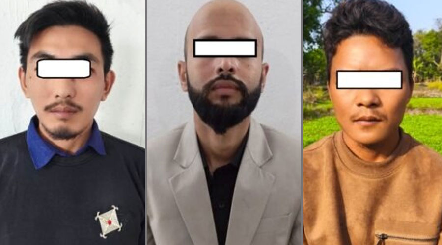 प्रहरीको हातहतियार लुटपाटमा संलग्न ३ जना पक्राउ, २ पेस्तोल र २० राउण्ड गोली बरामद