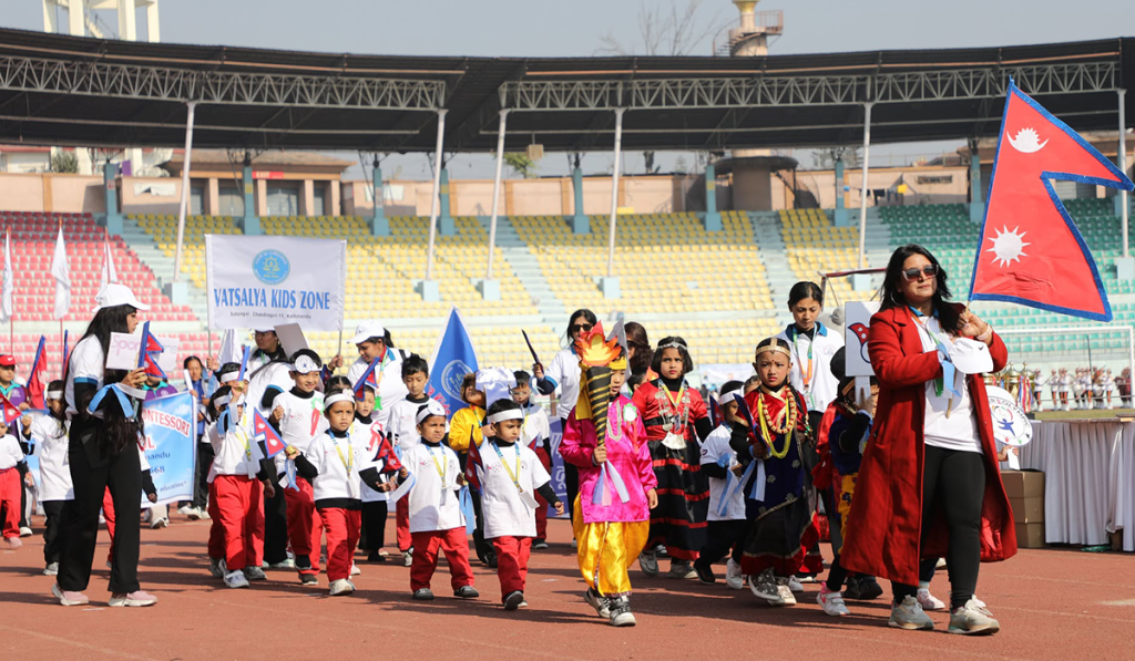 साना खेलाडीले भरिए दशरथ रंगशाला, किन्डर ओलम्पिकमा बालबालिकाको उत्सव