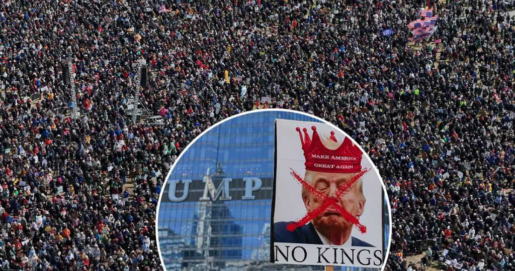अमेरिकाभर ट्रम्पविरुद्ध ‘नो किंग्स’ र्‍याली स् ५० वटै राज्यमा उत्रिए लाखौँ प्रदर्शनकारी