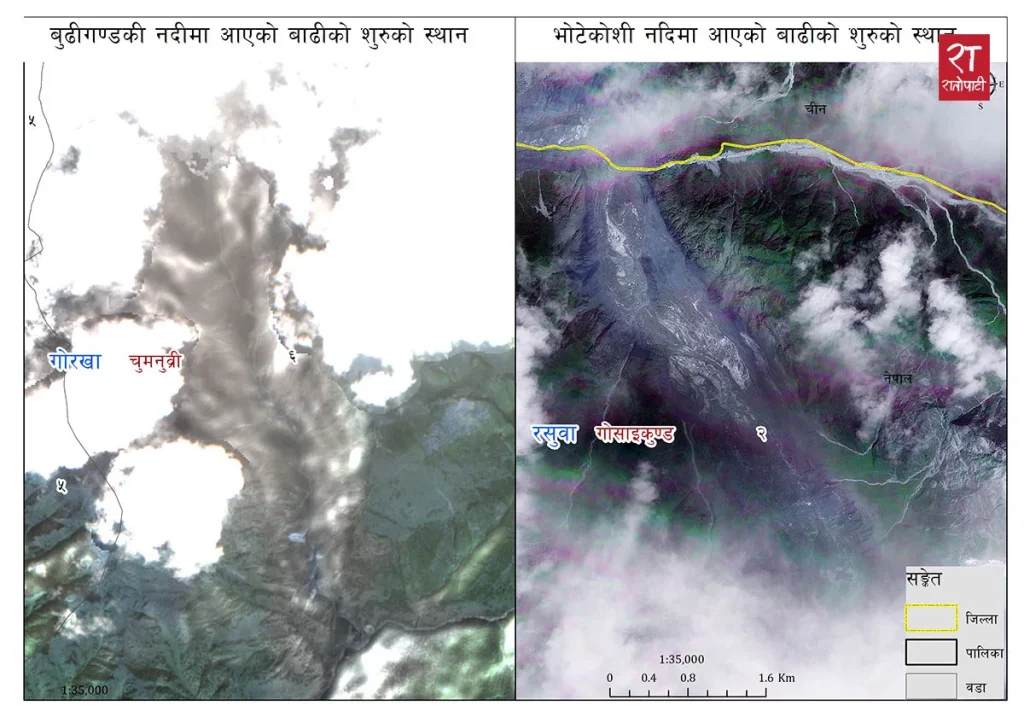 भोटेकोशी र बूढीगण्डकीको बाढीबाट उजागर भएको नेपालको हिमाली नदीको जोखिम